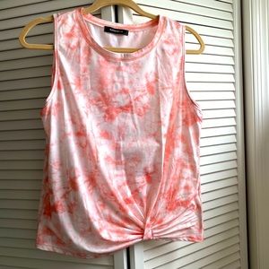 Orange tie dye knot tank Romantichut Large
